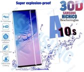 Samsung Galaxy A10S Tempered Glass / Screen protector Glas / Glass / Beschermglas /  Glazen bescherming 9H 0.25MM 2.5D van HiCHiCO