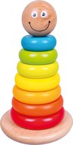 Bino Stapelspel Met Ringen 17,5 X 10 Cm Hout