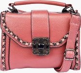 Fashionfanatics® Sedini Crossbodytas Roze - Steentjes - Druksluiting - Dames