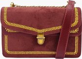 Fashionfanatics® Narni Crossbodytas Donkerbruin - Druksluiting - Dames