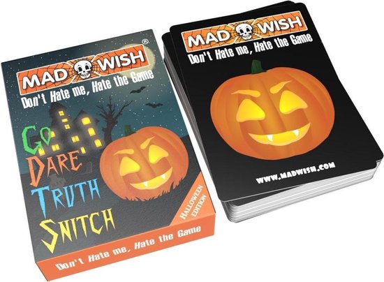 MadWish Halloween - Party Game - Drankspel - Reisspel - Party spel - Shot spel - Truth or Dare - Halloween Edition