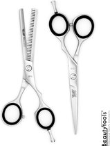 PROMO! Beautytools Set Professionele Duitse Kappersset Rechtshandig - Kappersschaar + Uitdunschaar StrongCut