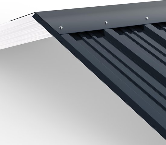 GARDEBRUK® 14x Tôles de bardage 110x46cm 7m² galvanisé résistant