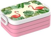 Mepal Lunchbox Take A Break Midi met flamingo