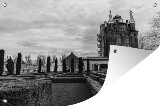 Foto van Villa Augusta in Dordrecht - zwart wit