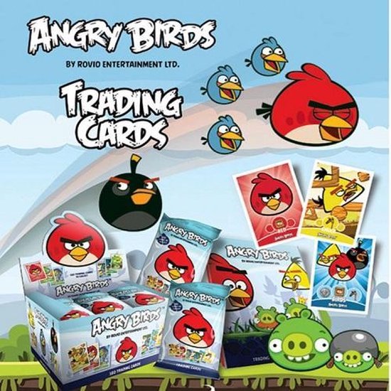 Thumbnail van een extra afbeelding van het spel Angry Birds trading cards / ruilkaarten 120 stuks (20 pakjes van 6 stuks)
