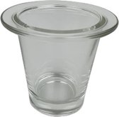 Yong Theelichthouder - Transparant - Glas - Ø 8.5 x 8 cm - Set van 6