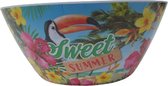 Kom XL "Sweet Summer " - Multicolore - Mélamine - Ø 24,5 x 12 cm - Rond