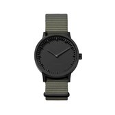 LEFF amsterdam - T32 - Horloge - Nylon - Zwart/Grijs - Ø 32mm