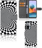 Telefoonhoesje met Pasjeshouder Xiaomi Redmi Note 10 Pro Wallet Book Case Illusie