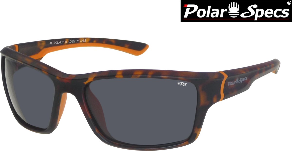 Polar Specs® Polariserende Zonnebril GTX Sport PS9039 – Brown/Orange – Polarized Black – Medium – Unisex