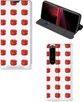 Book Case Sony Xperia 1 III Telefoonhoesje Paprika Red