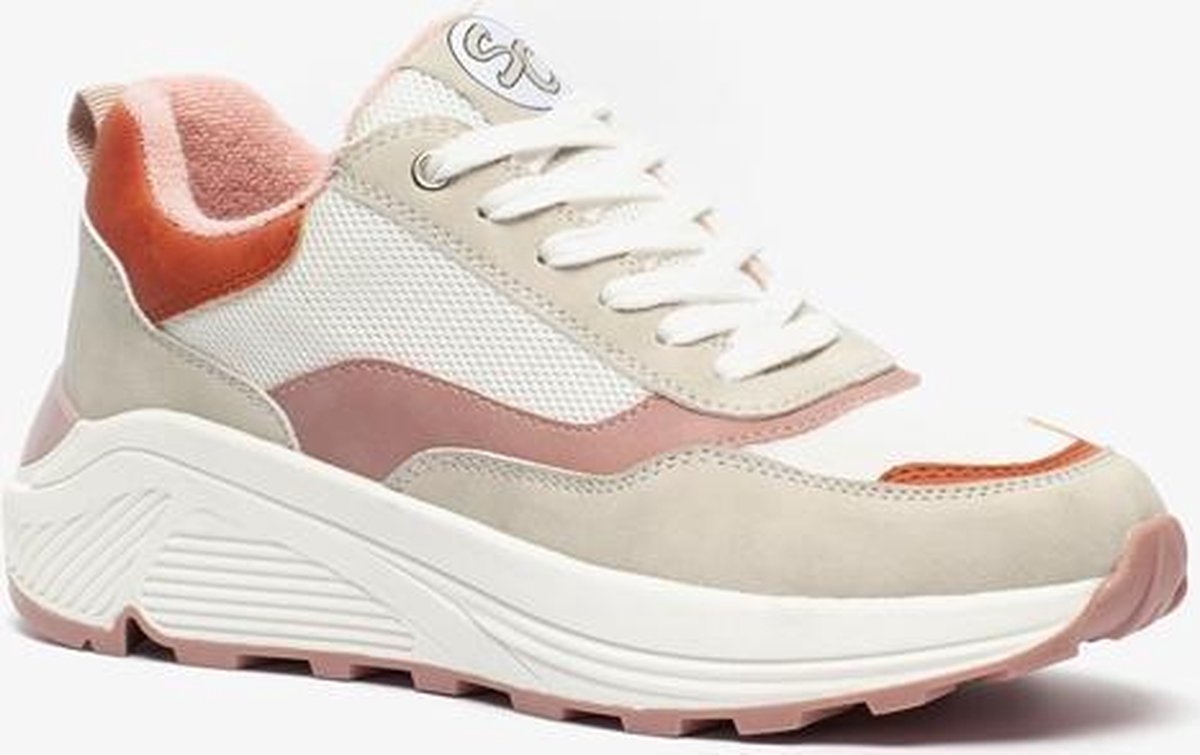 Supercracks dames dad sneakers - Roze - Maat 38 | bol.com