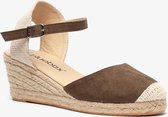 Blue Box dames espadrilles met sleehak - Groen - Maat 39