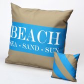 HUGS buitenkussen | beach | 40 x 40 | tuinkussen | outdoor kussen | dubbelzijdig | waterafstotend | strand