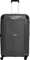 Packenger koffer - Stille koffer met harde cover- XL - 81x50x29cm - 109L - 5Kg - dubbele wielen (360°) - nummer combinatie slot - zwart