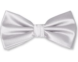 Vlinderdas – zilver – strik – vlinderstrik - voorgestrikt - Cadeau