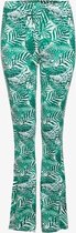 TwoDay dames flared  broek met print - Groen - Maat XXL