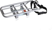 Steco Universele opzetdrager - E-bike - Zilver - 32x16x5 cm - Max. 35 kg - Inclusief montageset
