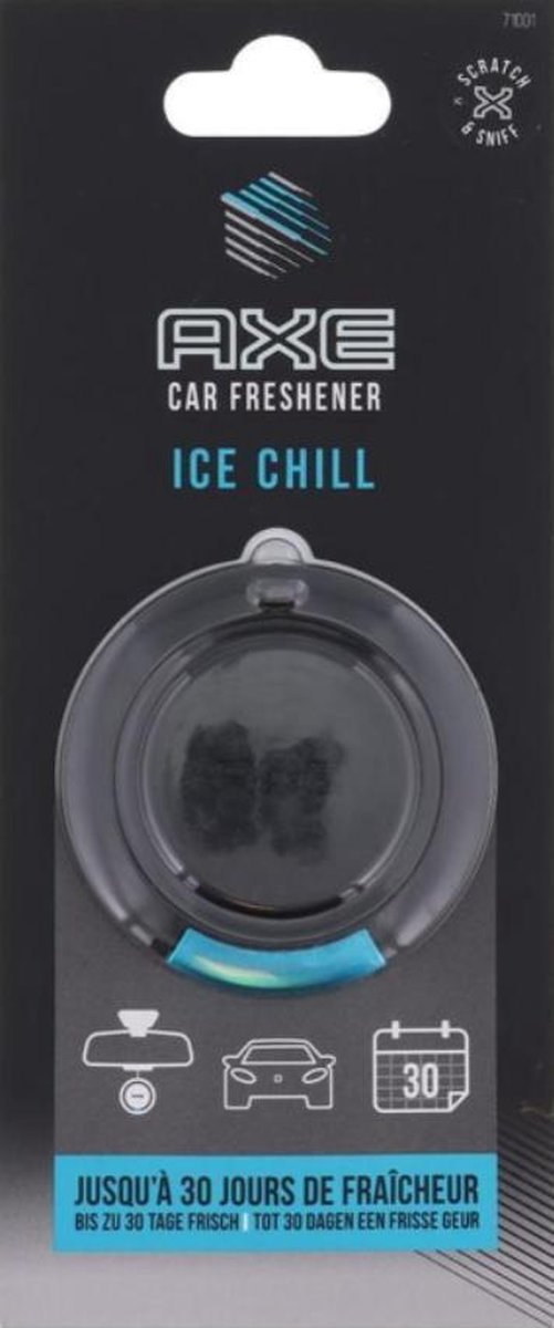 2x Axe auto luchtverfrisser - luchtverfrisser - axe - 2 stuks - Geur ice chill - Auto luchtverfrisser - | Zorgt voor een frisse geur in iedere auto | Auto verfrisser - Trendy design - Auto Luchtje - Geurverfrisser.