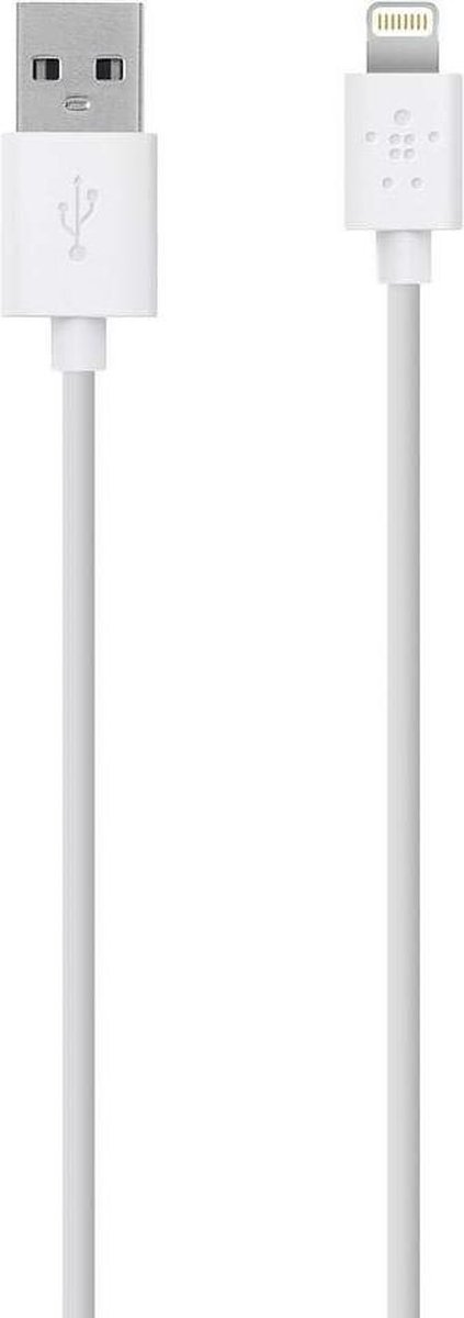 Belkin MIXIT Metallic Apple Lightning naar USB Kabel - 1.2 meter - Wit