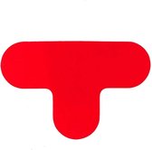 T-stuk -   Rood  290 x 190 mm Anti-slip-vloersticker