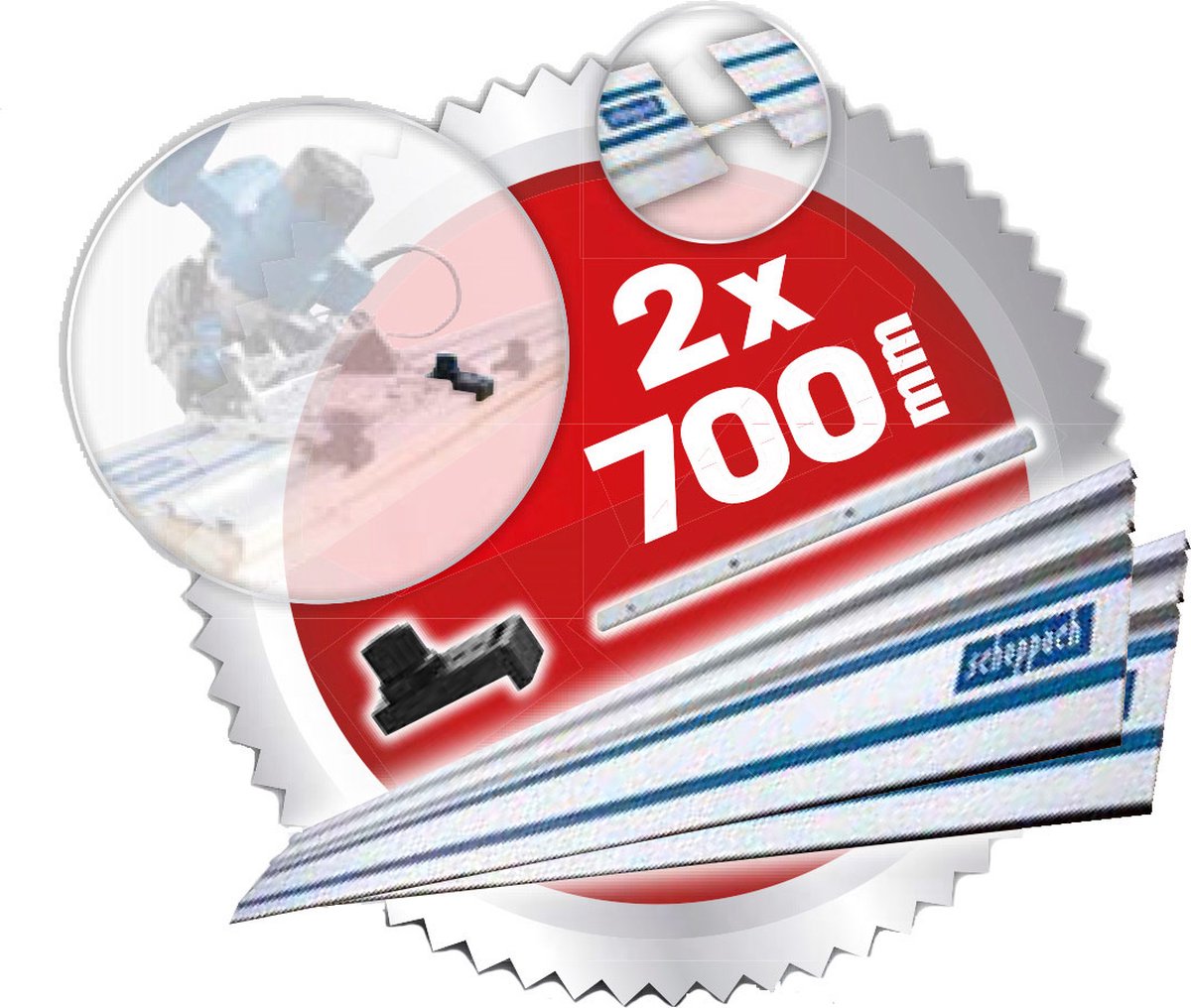 Scheppach PL55 Invalzaag 1200W - 160mm met geleiderail thumbnail 2