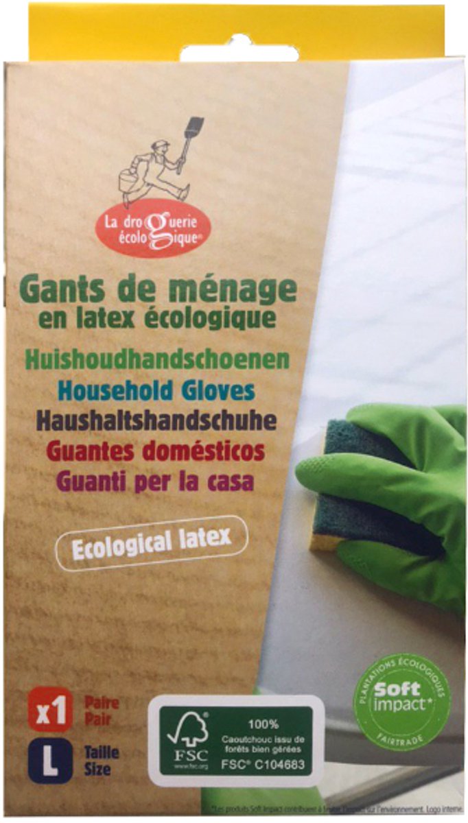 Ecodis huishoudhandschoenen L