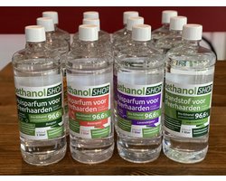 KieselGreen 12 Liter Bio-Ethanol Aromamix (Bos, Rozen, Lavendel, Geurloos) - Bioethanol 96.6%, Veilig voor Sfeerhaarden en Tafelhaarden, Milieuvriendelijk - Premium Kwaliteit Ethanol voor Binnen en Buiten