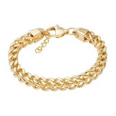 Ixxxi jewelry steel schakel armband Edelstaal Gold vienna - maat 17-20 cm