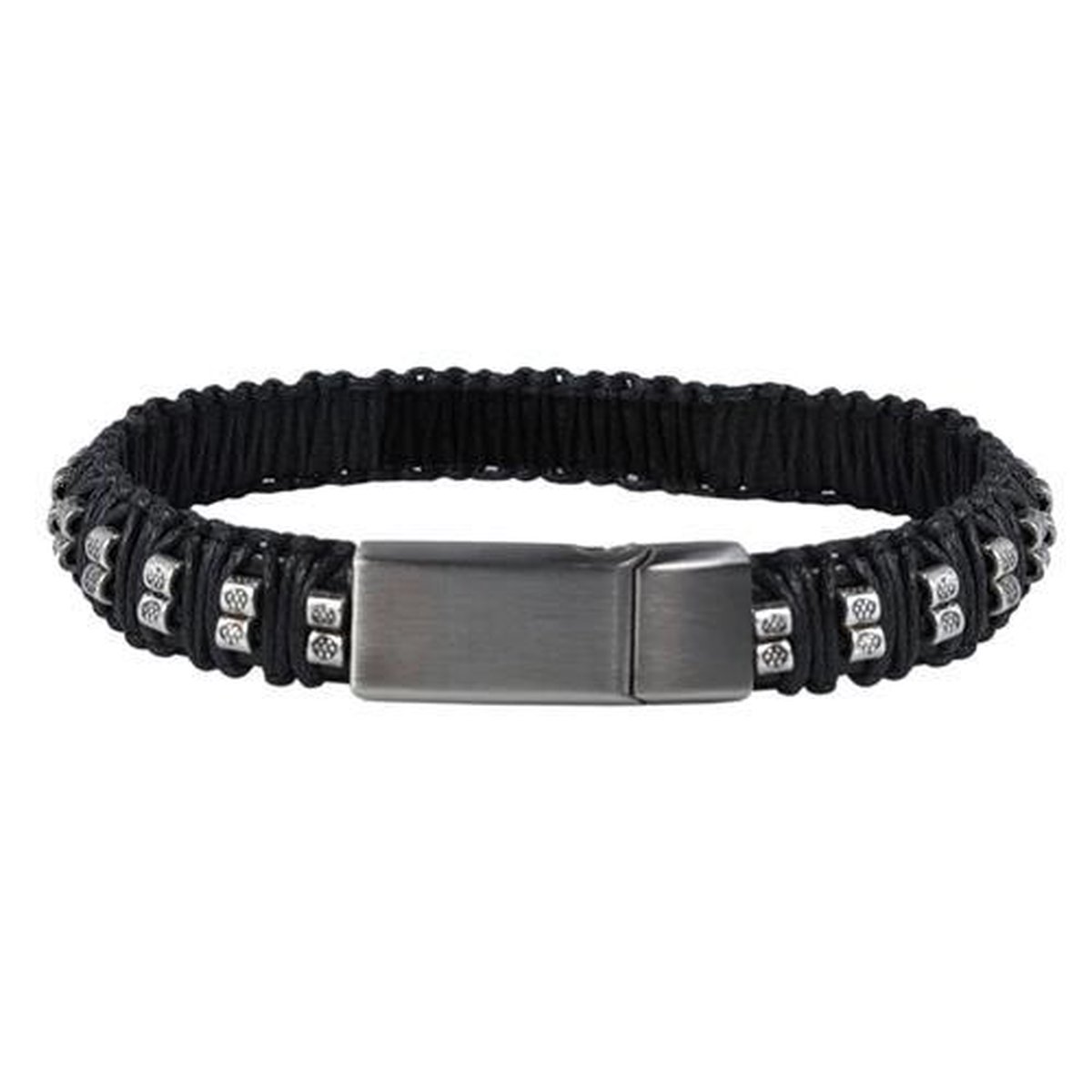 As armband Black silver - 19cm