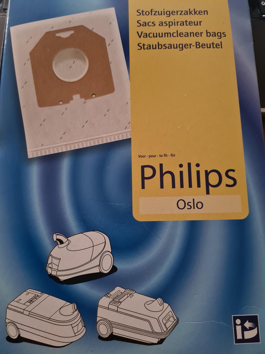 Sorbo stofzuigerzak met filter voor Philips Oslo 4 stuks
