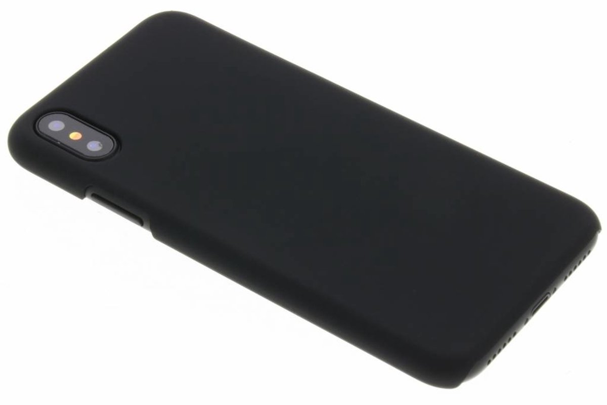 Hoesje Geschikt voor iPhone Xs / X - Effen Backcover - Zwart