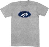 Ash - Retro Logo Heren T-shirt - L - Grijs