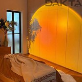 Dakta® Sunset Lamp | Zonsondergang | Tafellamp | afstandsbediening | Studio | Projector | Lampen | Golden hour | Verlichting | Led Lamp | Regenboog | Light | Kleur: Sunset Yellow