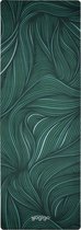 yogigo flow yoga mat van rubber en microfiber jungle green | Eco-Vriendelijk |178cm x 61cm x 3.5mm