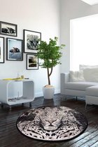 Nerge.be | Tiger Round 100 cm  | Decorative Vloerkleed | Antislip | Vivid Color