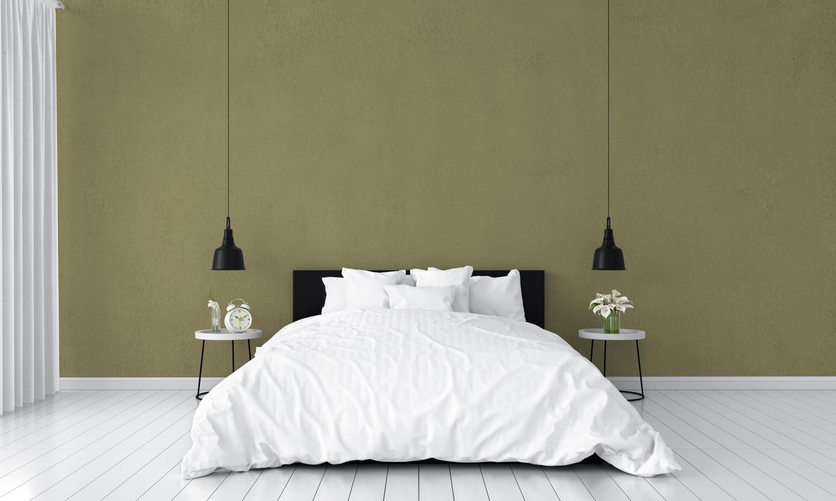Akoestisch zelfklevend behang 6mm dik - Moss green - Rol 8,25 m2