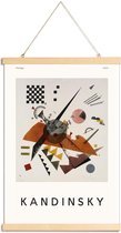 JUNIQE - Posterhanger Kandinsky - Orange -60x90 /Ivoor & Zwart