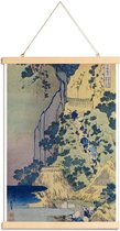 JUNIQE - Posterhanger Hokusai - Travellers Climbing up a Steep Hill
