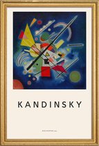 JUNIQE - Poster in houten lijst Kandinsky - Blue Painting -60x90