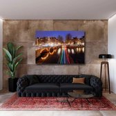 KEK Original - Cities Amsterdam - wanddecoratie - 150 x 100 cm - muurdecoratie - Plexiglas 5mm - Acrylglas - Schilderij