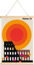 JUNIQE - Posterhanger Vintage Rome 73 -20x30 /Kleurrijk