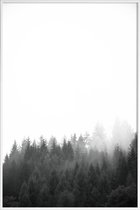 JUNIQE - Poster in kunststof lijst Walk Through The Forest -20x30