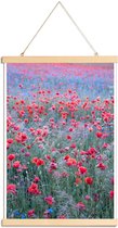 JUNIQE - Posterhanger Poppy Seed Heaven -20x30 /Groen & Rood