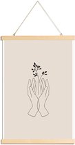 JUNIQE - Posterhanger Nurture -40x60 /Ivoor
