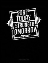 Sore Today Stronger Tomorrow: Maintenance Log Book