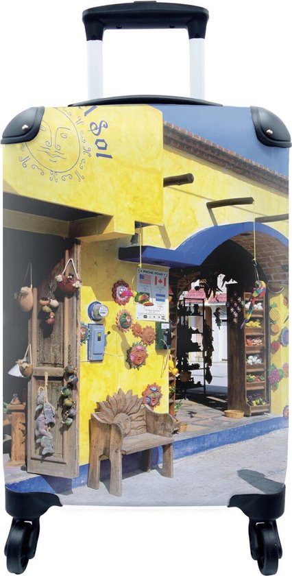 Valise - Boutique de souvenirs à Playa del Carmen au Mexique - 35x55x20 cm  - Bagage à... | bol.com