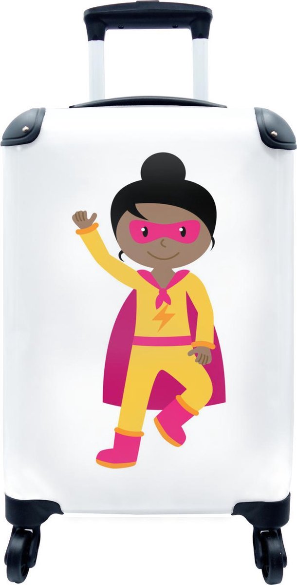 Valise - Illustration d'un enfant en super-héros en action avec un costume  jaune -... | bol.com