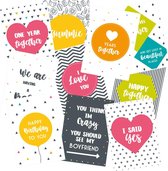 Mijlpaalkaarten relatie - liefde - voor stelletjes - scrapbook - fotokaarten